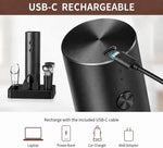 Abrebotellas eléctrico de vino, juego de abridor automático recargable