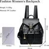 Mochila femenina casual multifunción para mujer, de cuero, de hombro, para la escuela, de viaje