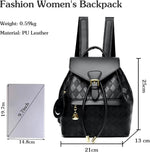 Mochila femenina casual multifunción para mujer, de cuero, de hombro, para la escuela, de viaje