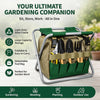 Folding Gardening Stool with Tool Tote Bag