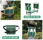 Folding Garden Kneeler & Seat with Tool Pouch
