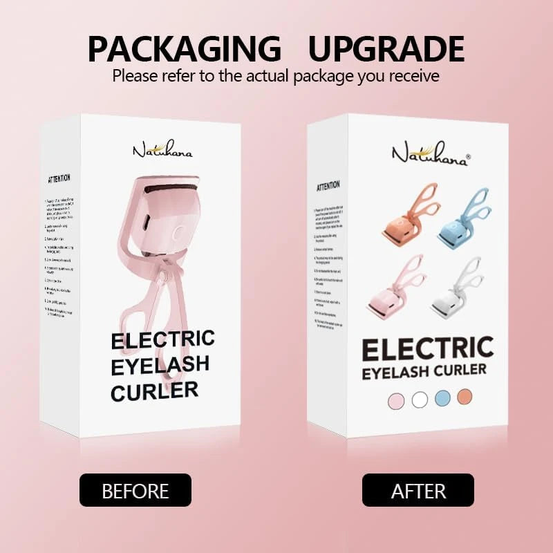 Rizador de pestañas térmico con USB, calentamiento rápido y duración de 24 horas, rizador eléctrico recargable, control de temperatura, rizado natural rápido y seguro antiquemaduras para pestañas, rosa