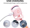 Rizador de pestañas térmico con USB, calentamiento rápido y duración de 24 horas, rizador eléctrico recargable, control de temperatura, rizado natural rápido y seguro antiquemaduras para pestañas, rosa