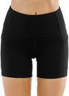 Women's High-Waist Yoga Shorts with Pockets
