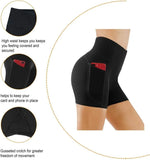 Women's High-Waist Yoga Shorts with Pockets