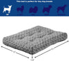 Cama para mascotas Intermediate Quiettime Deluxe, afelpada, con diseño de remolino degradado en gris, lavable a máquina, base antideslizante, tapete suave para jaulas de 36 pulgadas