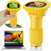 Microscopio para niños - Microscopio portátil Buggy Lens 1000X para niños, miniscopio de fotos y video, microscopio de bolsillo, pantalla digital de 2'' | Ideal para niños y niñas de 3 a 12 años