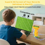 Microscopio para niños - Microscopio portátil Buggy Lens 1000X para niños, miniscopio de fotos y video, microscopio de bolsillo, pantalla digital de 2'' | Ideal para niños y niñas de 3 a 12 años