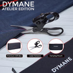 Tijeras con guía láser para cortar tela – PACK – Tijeras láser con guía de corte de precisión, set de costura y manualidades con estuche y caja de regalo premium, edición para regalo