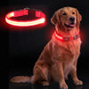 Collar LED ajustable para perro, luz parpadeante intermitente, brillante, seguridad para mascotas, resistente al agua