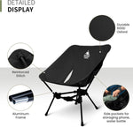 Ultralight Low-Back Folding Camping Chair