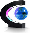 Globo terráqueo giratorio de levitación magnética con luz LED - Globo flotante antigravedad en forma de C para decoración de escritorio u oficina, mapa educativo STEM, regalo tecnológico único para hombres, niños y jefes, 3.5 pulgadas