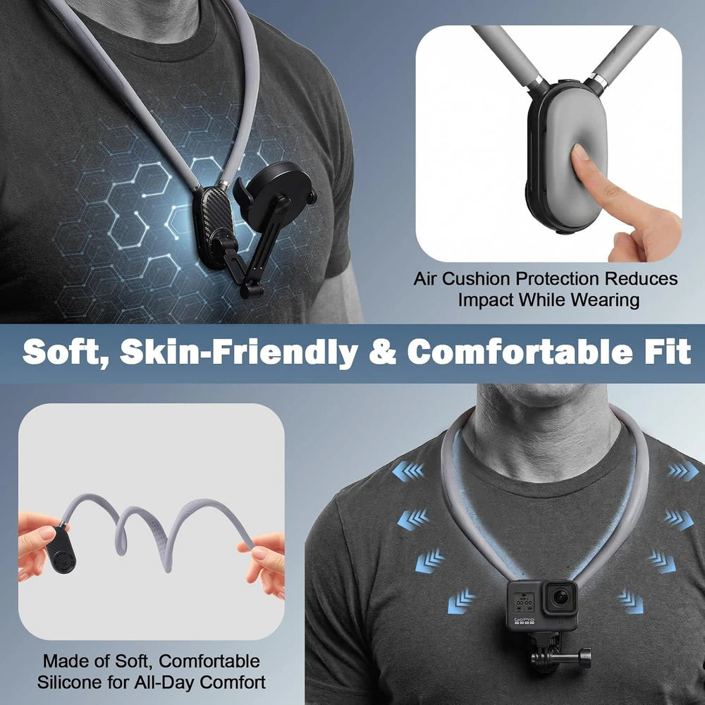 Magnetic Neck Phone Mount for Hands-Free POV Video