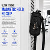 Soporte magnético para botella de agua, bolsa portabotella de agua para gimnasio con bolsillo para teléfono, asa, correa para el hombro, 6 imanes integrados, botella de agua
