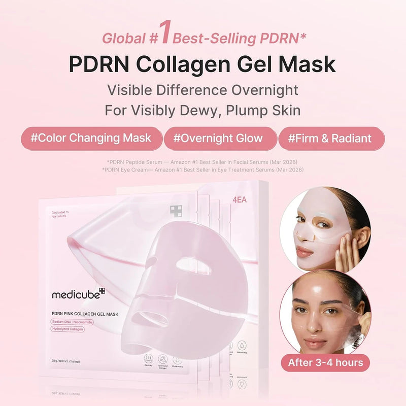 Medicube Salmon DNA PDRN Pink Collagen Gel Mask (4 Pack)