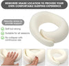 Almohada de viaje de espuma viscoelástica en forma de U, estilo caracol, soporte de cuello portátil, ajustable, suave, para dormir durante la siesta