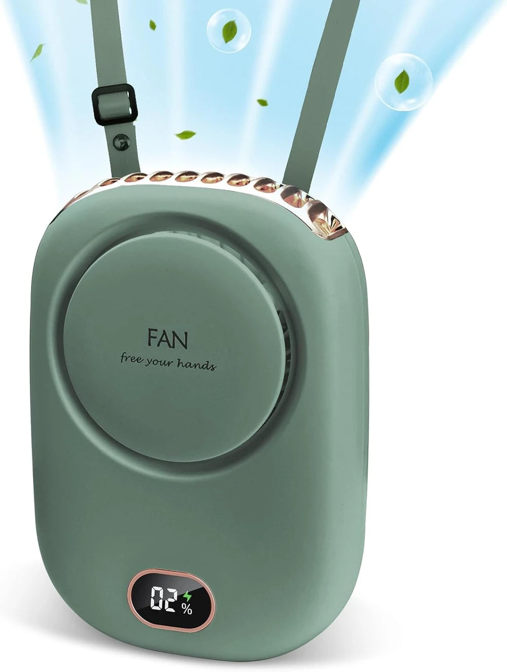 Miniventilador de cuello portátil sin aspas