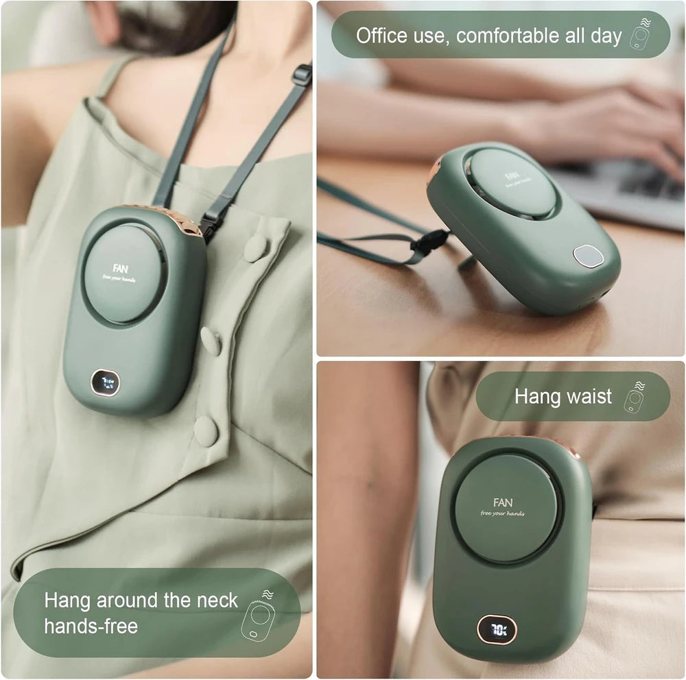 Miniventilador de cuello portátil sin aspas