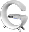 Nueva Lámpara LED Inteligente en Forma de G con Altavoz Bluetooth Cargador Inalámbrico Lámpara de Atmósfera Control por Aplicación para Dormitorio y Decoración del Hogar