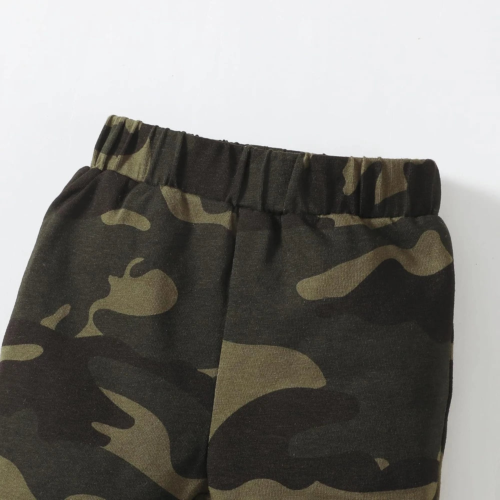 Conjunto de ropa para bebé recién nacido, mameluco con estampado de letras y pantalones para niño
