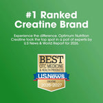 Optimum Nutrition Micronized Creatine Monohydrate, Unflavored, 300g
