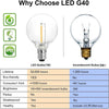 Luces de Cadena para Exteriores, Luces de Patio de 97 PIES con 49 Bombillas LED G40 Inastillables (1 de Repuesto), Cadena de Luces Impermeables para Patio Trasero, Porche, Bistró, Fiesta, Camping, Reuniones en el Jardín