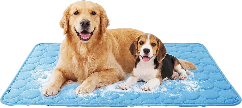 Colchoneta Nido Frío de Seda Helada para Perros y Gatos, para Refrigeración en Verano