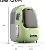 Mochila transportadora PETKIT para gatos y perros pequeños con ventilador y luz integrados