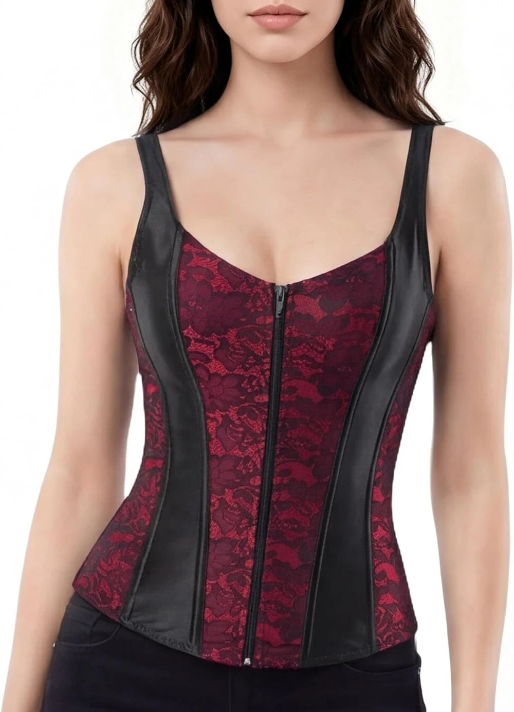 Corsé de disfraz de pirata para mujer: disfraces de Halloween para mujer de talla grande 2025 - Corsé gótico para reuniones con temática pirata