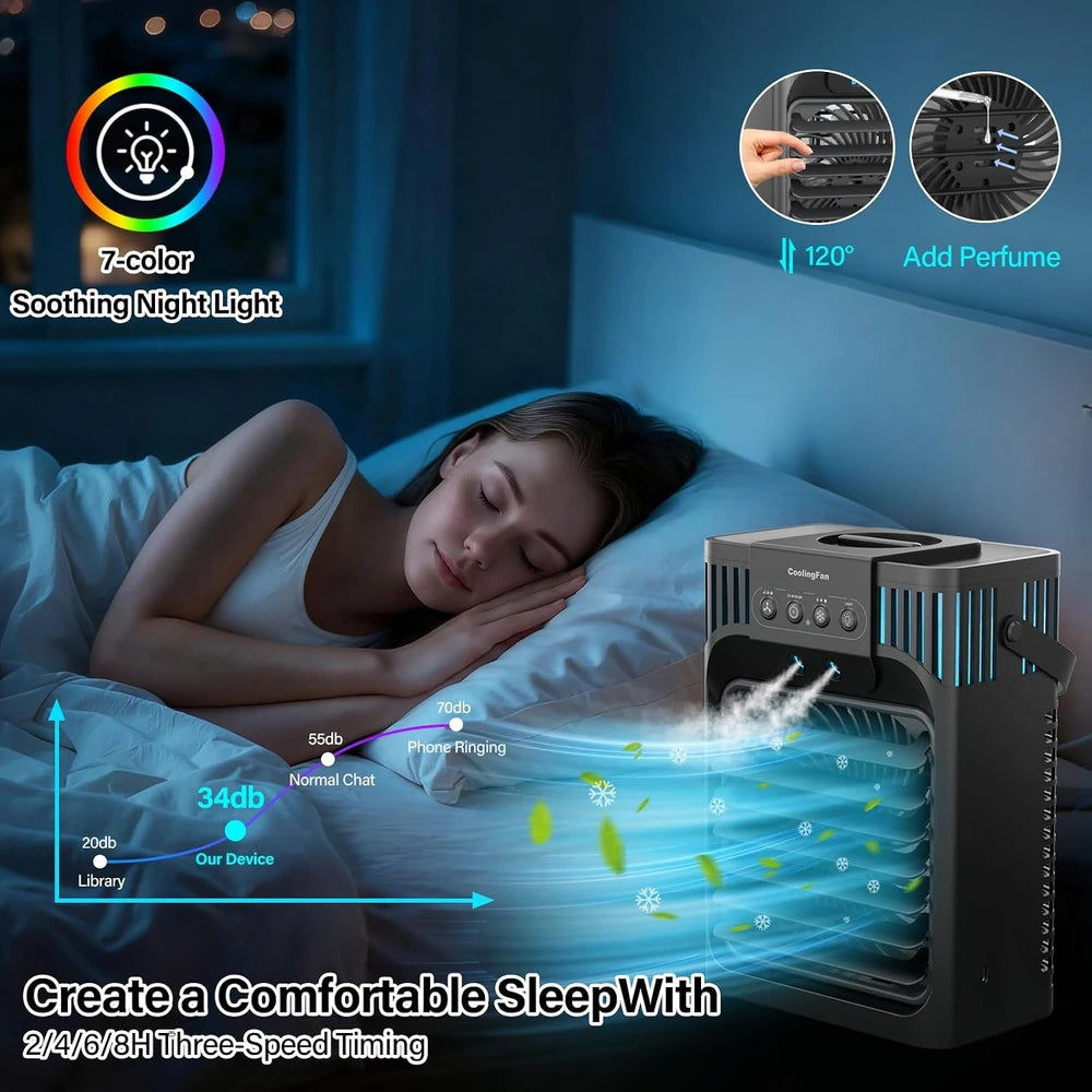 Ventilador de Aire Acondicionado Portátil,