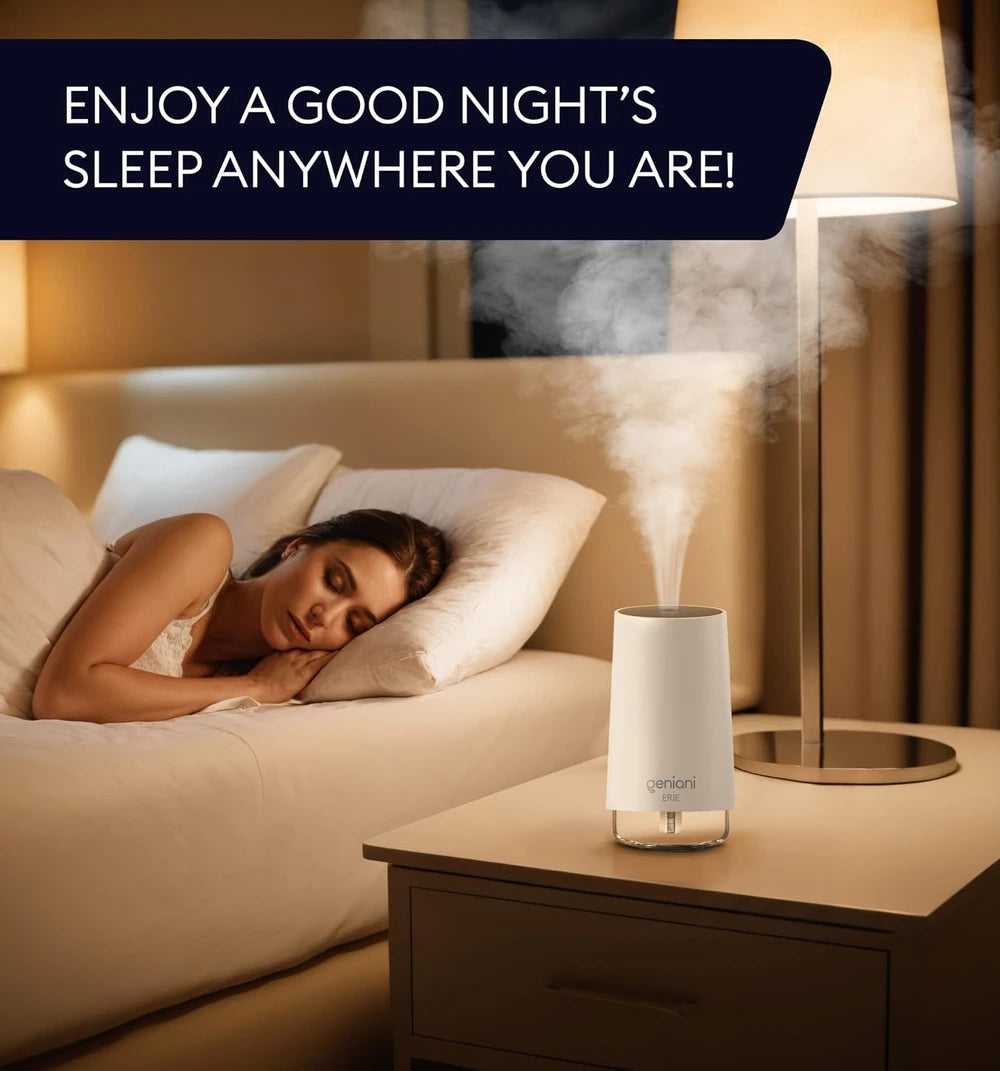 Humidificadores portátiles de niebla fría para dormitorio y oficina - Humidificador ultrasónico para el hogar, bebé, habitación pequeña con apagado automático, tanque de agua de 250 ml fácil de limpiar