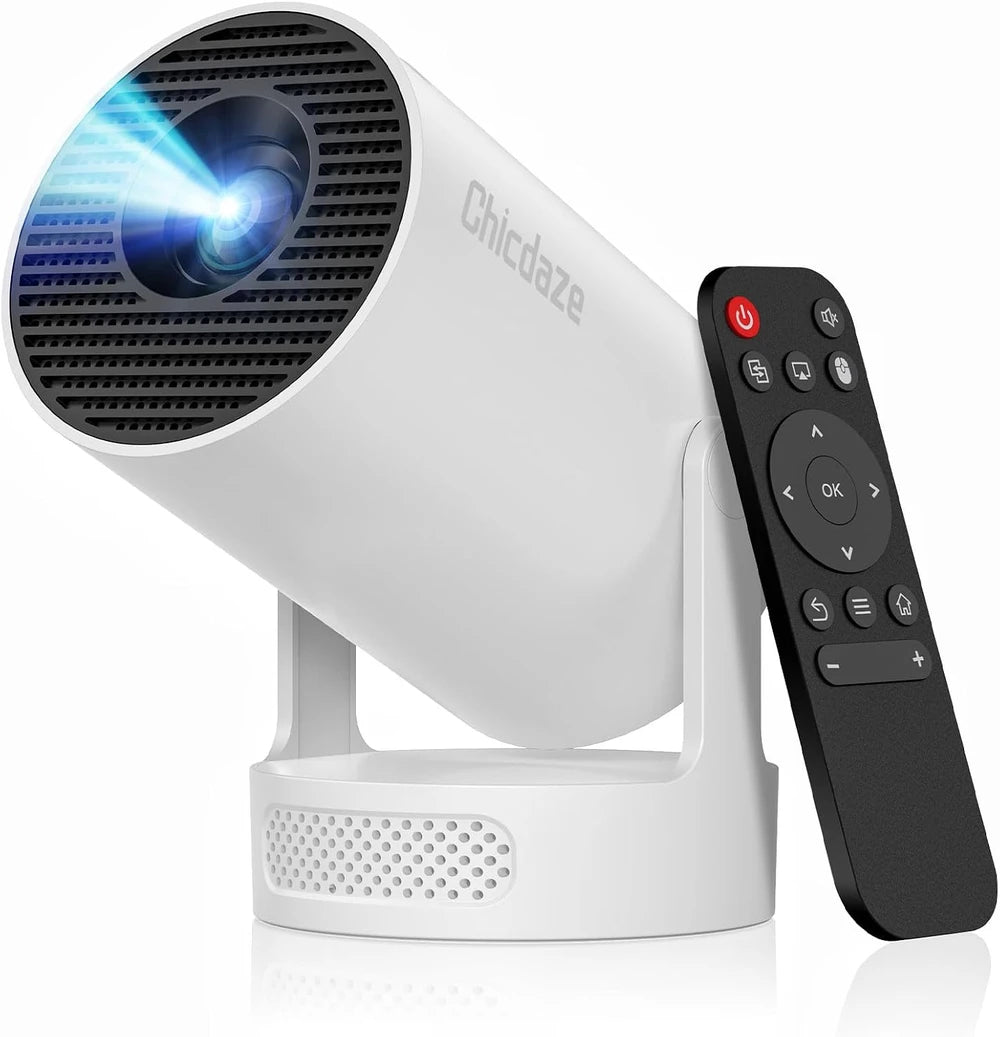 Proyector portátil pequeño de proyección directa para uso doméstico, proyección de 180 grados