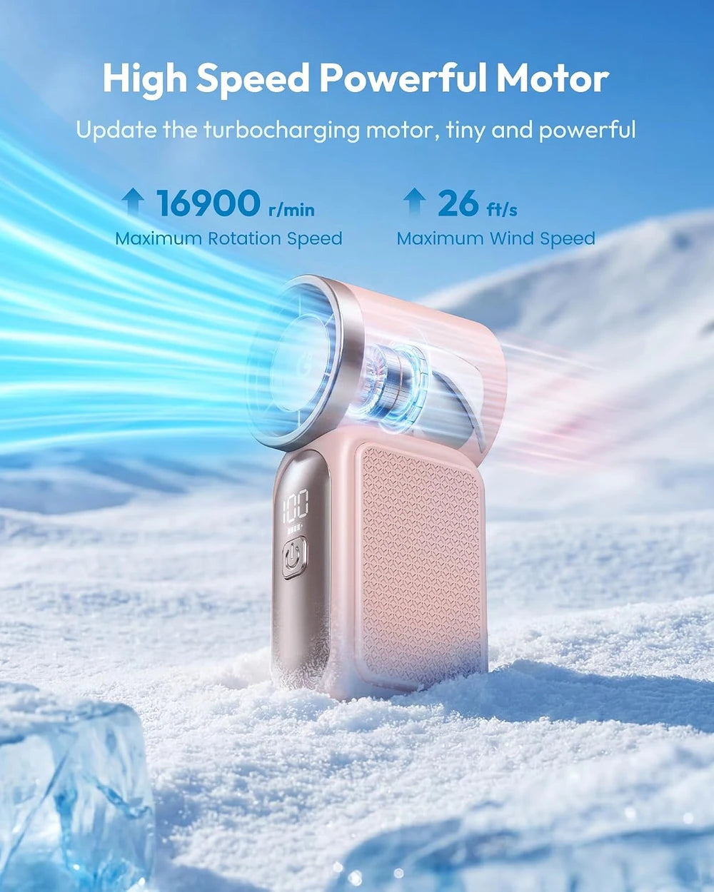 Miniventilador portátil de ultra larga duración