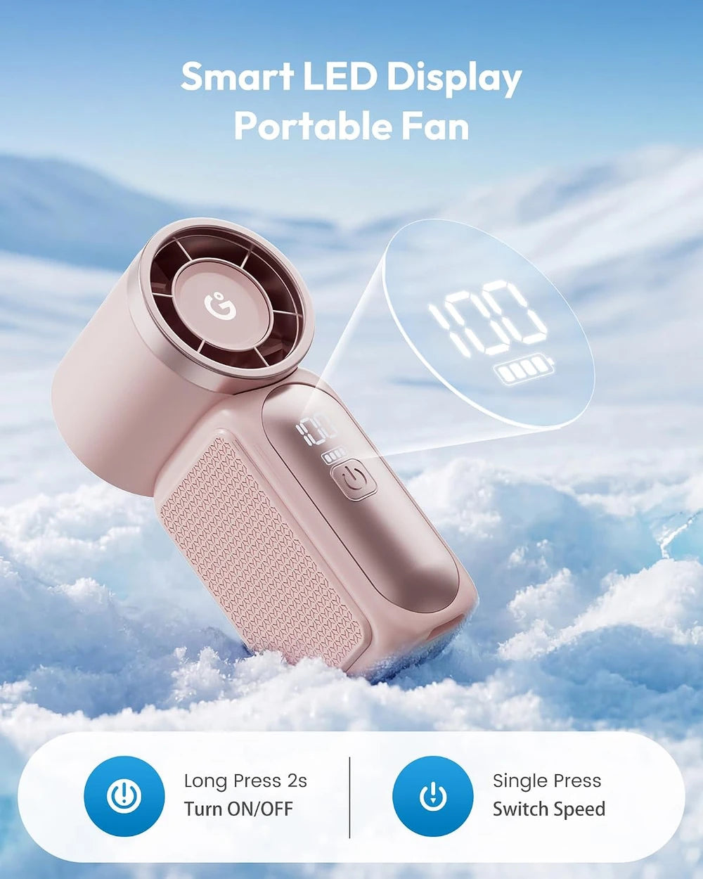 Miniventilador portátil de ultra larga duración