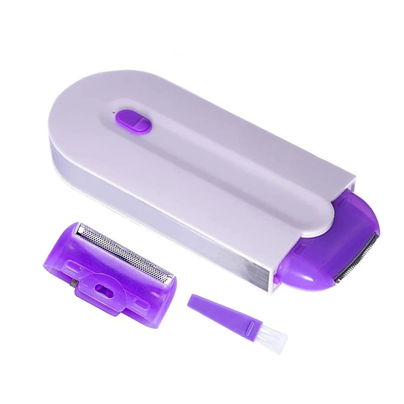 Kit de depilación profesional sin dolor, mini depiladora recargable por USB, afeitadora para cuerpo, rostro, piernas, zona del bikini y manos para mujer