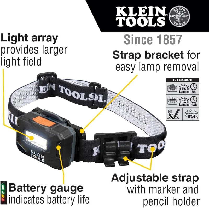 Rechargeable LED Headlamp, 260 Lumens