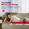 Alfombrilla de terapia de luz roja para el cuerpo: manta grande con 360 LED de terapia de luz roja e infrarroja, con luz infrarroja de 850 nm y 660 nm para cuerpo completo, cintura, hombros y músculos