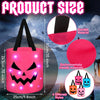 Cubo de Halloween reutilizable con luces LED y tiras luminosas