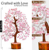 Árbol de cristales de cuarzo rosa | Árbol de chakra rosa | Cristales curativos | Decoración para sala de meditación | Decoración espiritual | Regalos de cumpleaños para hermana | Regalos de sanación espiritual | 10 pulgadas