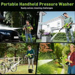 Cordless Portable Pressure Washer with Charger Base