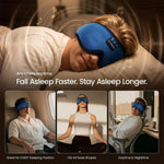Antifaz con auriculares Bluetooth para dormir, máscara de ojos 3D con auriculares inalámbricos para música, cubierta de algodón para dormir de lado, siestas, insomnio, viajes en avión, meditación, regalo unisex