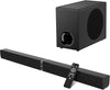 Barra de sonido con subwoofer, 2.1 canales con sonido envolvente 3D, compatible con televisores 4K y HD, conexión HDMI (ARC)/óptica/AUX/unidad USB/Bluetooth 5.0 (Modelo: P28, 160 W)