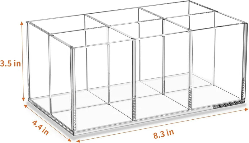 Clear Acrylic Makeup Brush Organizer