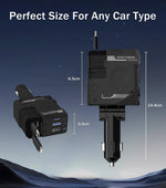 Cargador de coche retráctil TIKTOK SHOP, cargador de teléfono rápido 4 en 1 de 66 W, cables retráctiles y cargador de coche USB, compatible con iPhone 15/14/13/12/11, Galaxy, Pixel