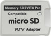 Adaptador de tarjeta de memoria Sd2Vita versión definitiva 5.0, adaptador Micro SD PS Vita PSVSD para PSV 1000/2000 PSTV con sistema FW 3.60 Henkaku Enso