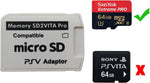Adaptador de tarjeta de memoria Sd2Vita versión definitiva 5.0, adaptador Micro SD PS Vita PSVSD para PSV 1000/2000 PSTV con sistema FW 3.60 Henkaku Enso