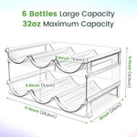 Stackable Water Bottle Organizer, 2 Pack