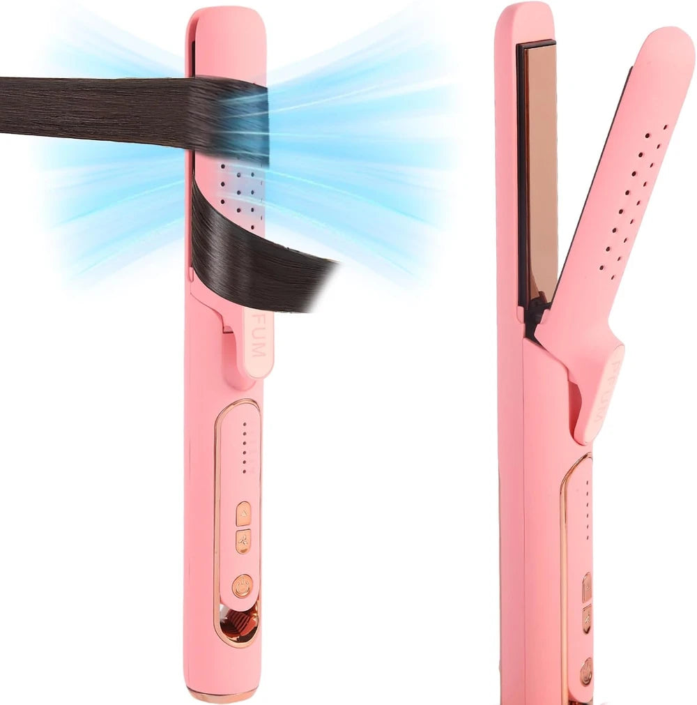 Wavytalk Whirlwind Curl, Estilizador de flujo de aire 360° con 3 modos de aire y pantalla LED, plancha y rizador de pelo 2 en 1 con rejillas de ventilación para fijar el peinado