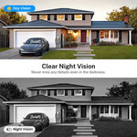 Timbre inteligente con cámara visual inalámbrico y recargable X8, cámaras de seguridad para el hogar con visión nocturna, comunicación bidireccional, sensor de alarma resistente al agua, videoportero y protección de la privacidad.