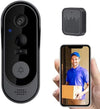 Timbre inteligente con cámara visual inalámbrico y recargable X8, cámaras de seguridad para el hogar con visión nocturna, comunicación bidireccional, sensor de alarma resistente al agua, videoportero y protección de la privacidad.